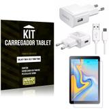 Kit Carregador Tipo C Samsung Galaxy Tab A 10.5' T590/T595 + Película de Vidro - Armyshield