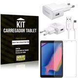 Kit Carregador Tipo C Samsung Galaxy Tab A S Pen 8.0' P205/P200 + Película de Vidro - Armyshield
