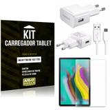 Kit Carregador Tipo C Samsung Galaxy Tab S5e 10.5' T725 + Película de Vidro - Armyshield
