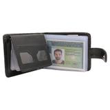 Kit Carteira Masculina com Fecho Lateral e Cinto - Águia couro