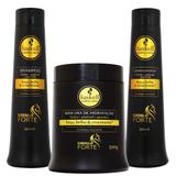 Kit Cavalo Forte Shampoo Condicionador e Máscara 500ml - Haskell