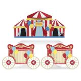 Kit Cenográfico para Decoração de Mesa Circus Vintage Cromus