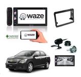 Kit Central Multimidia Dvd Cobalt + Moldura + Camera - E-tech