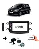 Kit Central Multimidia Dvd Sandero + Moldura + Camera - E-tech