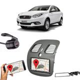 Kit Central Multimídia FIT + Moldura 2 Din Grand Siena + Câmera Ré - Central envolve fit