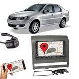 Kit Central Multimídia FIT + Moldura 2 Din Siena 2012 + Câmera Ré - Central envolve fit