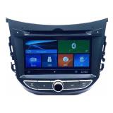 Kit Central Multimídia Hyundai Hb20 Aikon + Par De Encosto