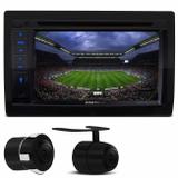 Kit Central Multimídia Pósitron SP8730 6.2" Espelhamento Bluetooth TV USB CD DVD MP3 + Cam Ré 2 em 1 - Kit som e vídeo