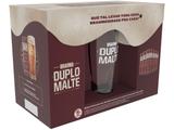 Kit Cerveja Brahma Duplo Malte Lager 6 Unidades - Lata 350ml com Copo