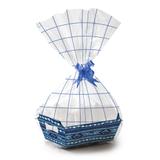 Kit Cesta Presente 18X13X7,5Cm Estampa Losangos - Cromus