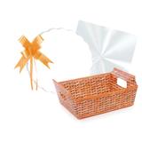 Kit Cesta Presente 18X13X7,5Cm Estampa Vime - Cromus