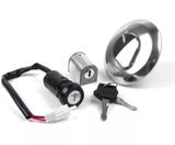 Kit Chave Ignição Tampa Tanque Travas Fan 125 2009 a 2013 - Allen