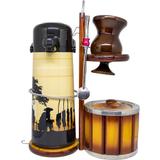 Kit Chimarrão completo 1.8L Ampola de Vidro Invicta C/ Cuia de Madeira