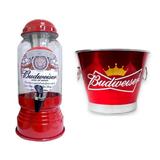 Kit Chopeira Cervejeira + Balde de Gelo 6l Cerveja Budweiser - Predileta