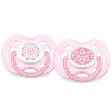 Kit Chupeta Contemporânea BPA Free 0-6 meses 2 Unidades ROSA - Philips avent