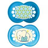 Kit Chupeta Night Day Azul 6+m 2un. - MAM - Chicco