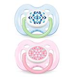 Kit Chupeta Philips Avent Rosa e Azul 0 A 6 Meses 2 Unidades