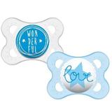 Kit Chupeta Sayings Menino 0-6 Meses Tam.1 2un. MAM