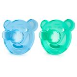 Kit Chupeta Soothie Avent Meninos Azul e Verde 0-3 Meses 2 Unidades