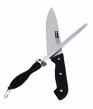 Kit Churrasco 2 pçs Faca e Chaira Aço Inox Western