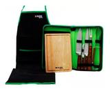 Kit Churrasco com 8 peças Inox Palisad 7914955