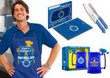 Kit Churrasco Cruzeiro Tabua Carne + Kit Corte + Caneca Gel - Brasfoot