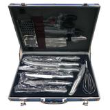 Kit Churrasco ou Cozinha Gril Chef 13 Peças Em Aço Inox com Maleta - Siga tools