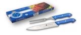 Kit Churrasco Stardart Garfo e Faca Time Cruzeiro Presente Brasfoot