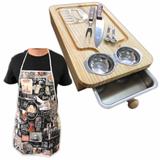 Kit Churrasco Tábua Inteligente Para Churrasqueiro Avental - Jjveras