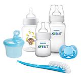Kit Classic+ 6 Peças Mamadeiras e Acessórios Azul - Philips Avent