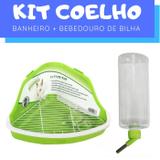 Kit Coelho com Bebedouro e Banheiro Pawise