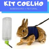 Kit Coelho com Bebedouro e Peitoral com Guia Pawise