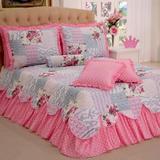 Kit Colcha Belize Casal Queen Cobre Leito 6 pç - Rosa - Decoralle