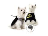 Kit Coleira Peitoral + Guia Batman para Cachorros - Sula pet