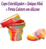 Kit Coletor Menstrual UNIQUE MINI 30ml + Copo Esterilizador Unicorn
