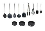 Kit Colher 9 Peças Silicone Mais 3 Formas Fundo Removível - Clink