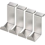 Kit Com 04 Ganchos Para Porta Metalico Cabide Cozinha Gancho - Zanline