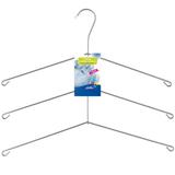 Kit Com 10 Cabides Cabide Cromado Triplo Para Camisas Roupas - Zanline