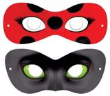 Kit com 10 máscaras Miraculous Ladybug e Cat Noir - Fabi brindes