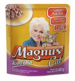 Kit com 10 saches magnus cat gato carne todo dia 40 gr - Marca