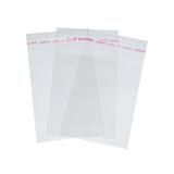 Kit com 100 Saquinhos Adesivados 6x7 cm - Lacre bem