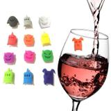 Kit Com 12 Marcadores Para Taça De Vinho Cerveja Bar - Jcm