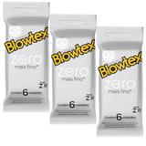 Kit com 18 Preservativo Blowtex Zero c/ 6 Un Cada