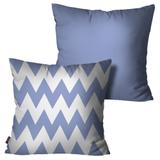 Kit com 2 Almofadas Decorativas Lilás Chevron - Pump up