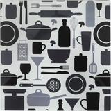 Kit com 2 Descanso de Panela - 18x18 cm - Vidro - Mor - Preto