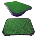 Kit com 2 sanitários canino, xixi pet banheiro para cachorro com grama - Rb pet