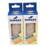 Kit com 2 Unidades de Atadura Elastica Media Compressao Famara Health Care 10CM X 1,30 M Bege