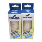 Kit com 2 Unidades de Atadura Elastica Media Compressao Famara Health Care 10CM X 1,30 M Natural
