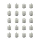 Kit Com 20 Vela Branca Decorativa Led Luz Amarela Artificial - Universal vendas