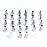 Kit Com 26 Bicos Para Decorar E Confeitar Em Inox Dasshaus